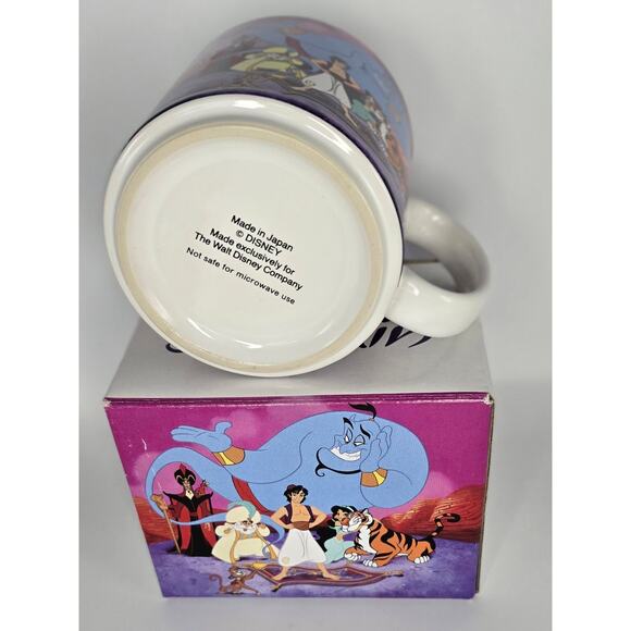 VINTAGE Disney Aladdin 12 oz Mug, Made in Japan tea cup coffee Disney Store - Picture 6 of 9